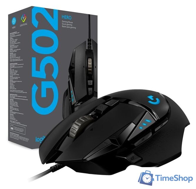Игровая мышь Logitech G502 Hero - Изображение №4 — Интернет-магазин Time-Shop