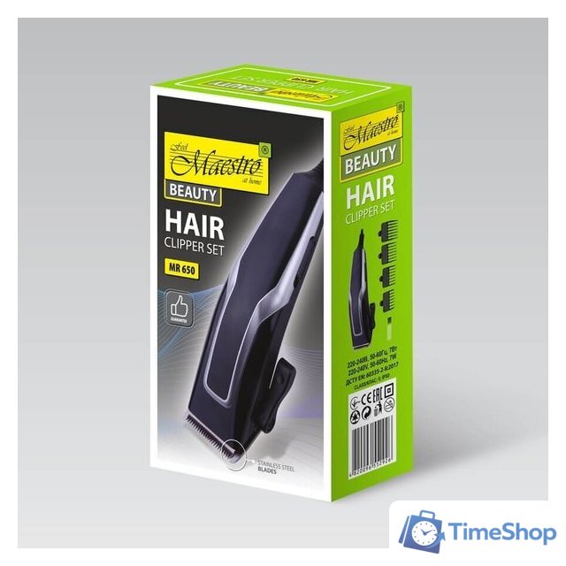 Машинка для стрижки волос Maestro MR-650SS - Изображение №4 — Интернет-магазин Time-Shop