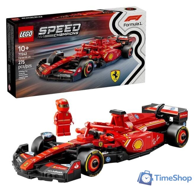 Конструктор LEGO Speed Champions 77242 Гоночный автомобиль Ferrari SF-24 F1 - Изображение №1 — Интернет-магазин Time-Shop