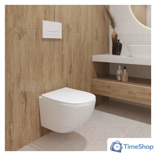 Унитаз подвесной Lauter Sulzdorf + Breez 21GN7072BM (белый с микролифтом) - Изображение №12 — Интернет-магазин Time-Shop