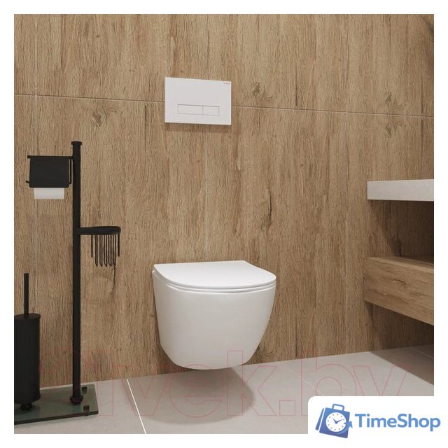 Унитаз подвесной Lauter Sulzdorf + Breez 21GN7072BM (белый с микролифтом) - Изображение №10 — Интернет-магазин Time-Shop