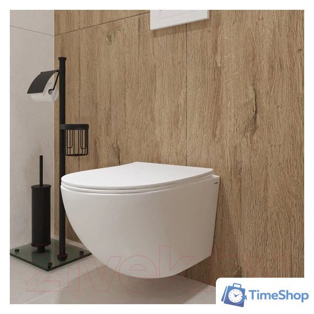 Унитаз подвесной Lauter Sulzdorf + Breez 21GN7072BM (белый с микролифтом) - Изображение №11 — Интернет-магазин Time-Shop