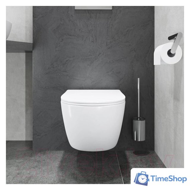 Унитаз подвесной Lauter Sulzdorf + Breez 21GN7072BM (белый с микролифтом) - Изображение №17 — Интернет-магазин Time-Shop