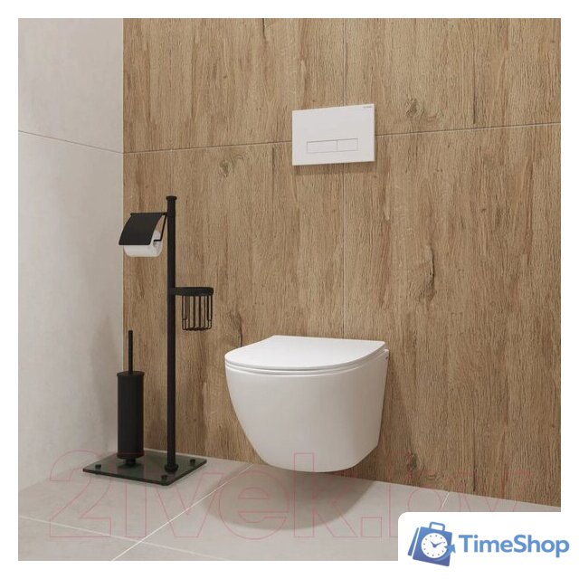 Унитаз подвесной Lauter Sulzdorf + Breez 21GN7072BM (белый с микролифтом) - Изображение №9 — Интернет-магазин Time-Shop