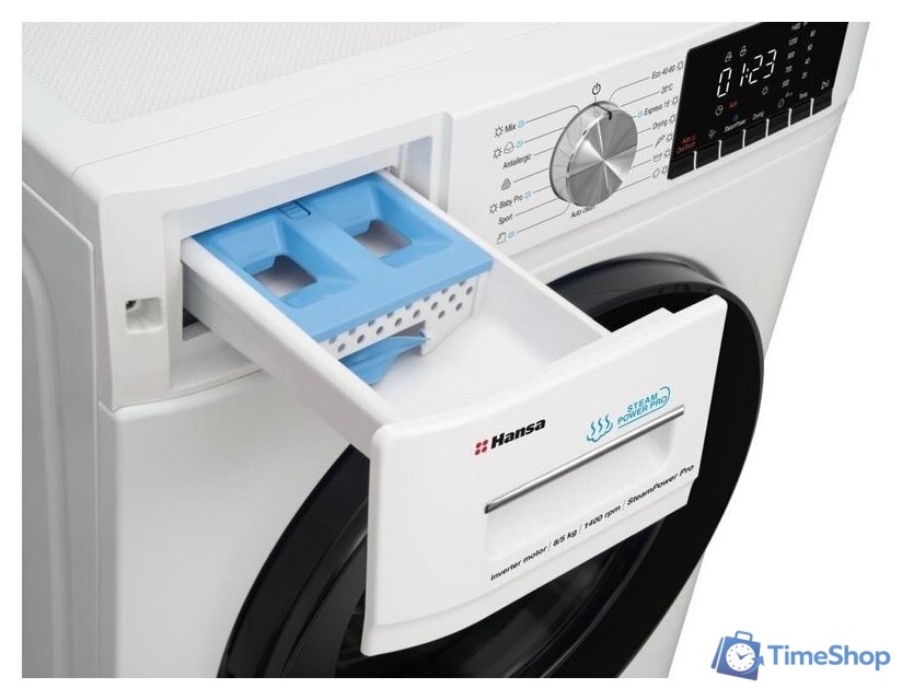 Стирально-сушильная машина Hansa WDHG814481W - Изображение №5 — Интернет-магазин Time-Shop