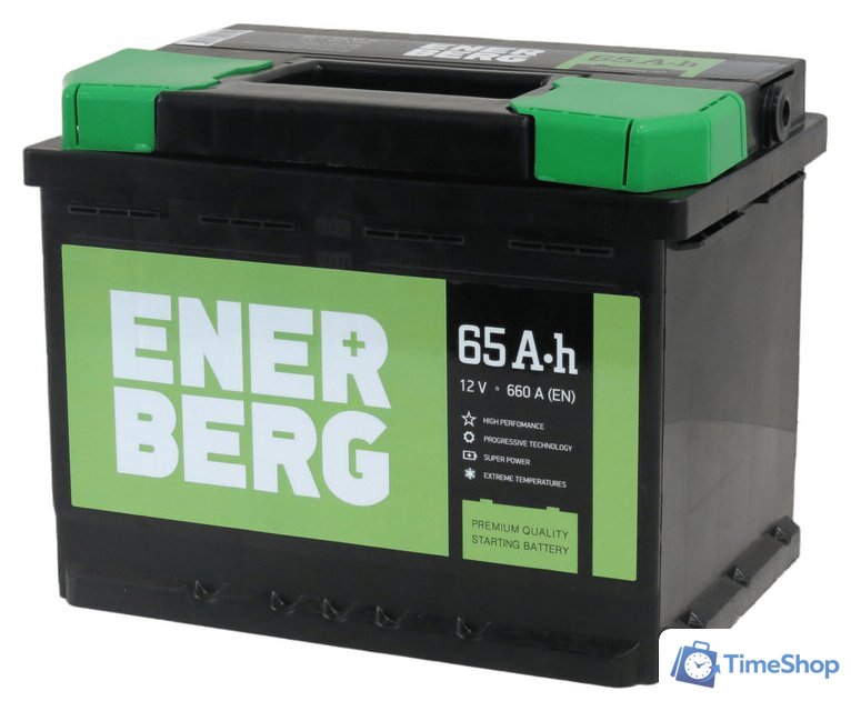 Автомобильный аккумулятор Enerberg 65 R+ (65 А·ч) - Изображение №1 — Интернет-магазин Time-Shop