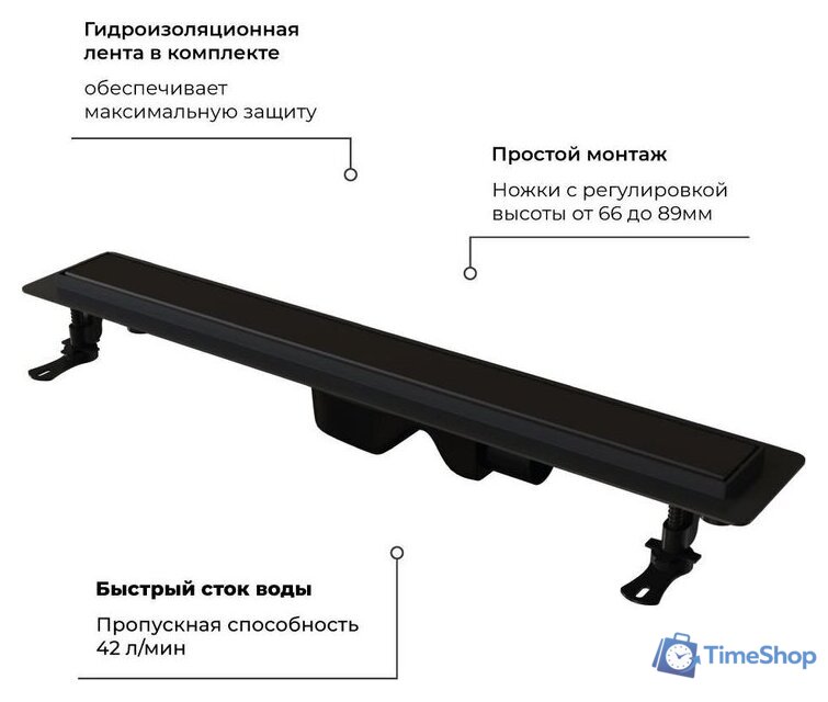 Трап/канал RGW Drain Leo-31 60213160-04 - Изображение №7 — Интернет-магазин Time-Shop