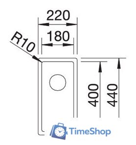 Кухонная мойка Blanco Claron 180-IF - Изображение №2 — Интернет-магазин Time-Shop