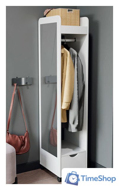 Вешалка для одежды Трия Лайт (белый глянец) - Изображение №1 — Интернет-магазин Time-Shop