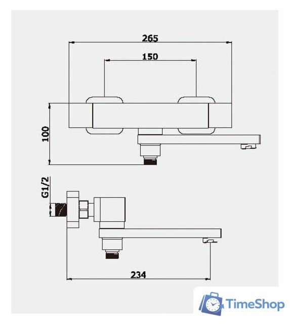 Смеситель Vieir V393533-G - Изображение №2 — Интернет-магазин Time-Shop