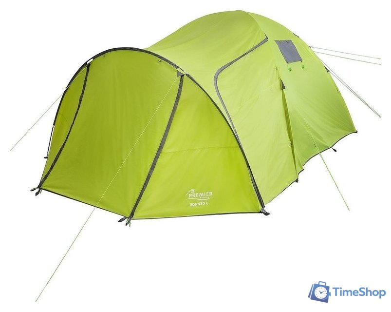 Кемпинговая палатка Premier Fishing Borneo-6-G (зеленый) - Изображение №2 — Интернет-магазин Time-Shop