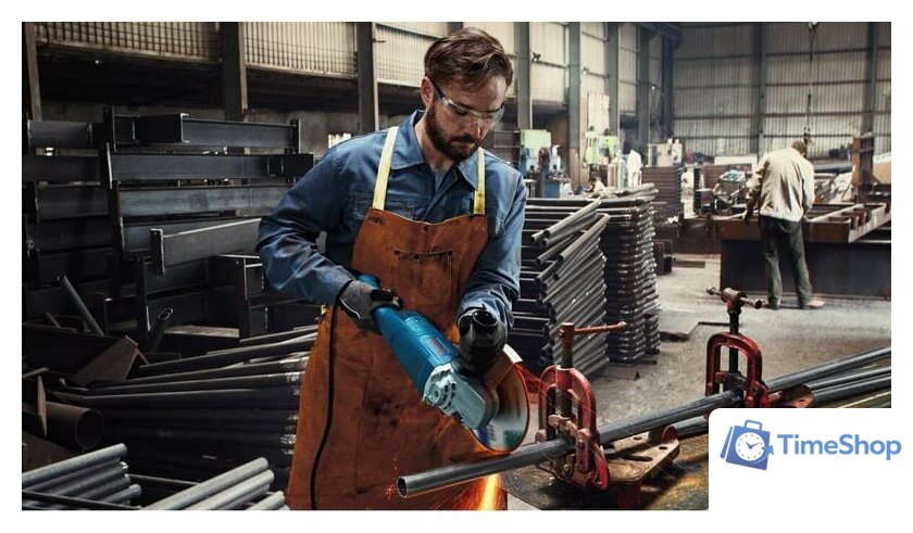 Угловая шлифмашина Bosch GWS 2200 Professional 06018C1320 - Изображение №4 — Интернет-магазин Time-Shop