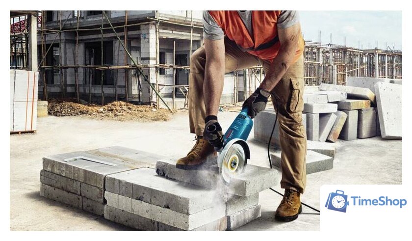 Угловая шлифмашина Bosch GWS 2200 Professional 06018C1320 - Изображение №6 — Интернет-магазин Time-Shop