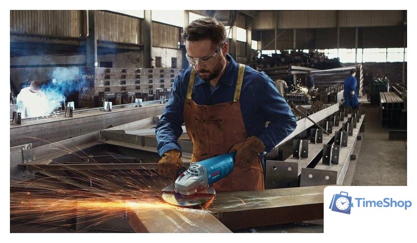 Угловая шлифмашина Bosch GWS 2200 Professional 06018C1320 - Изображение №5 — Интернет-магазин Time-Shop