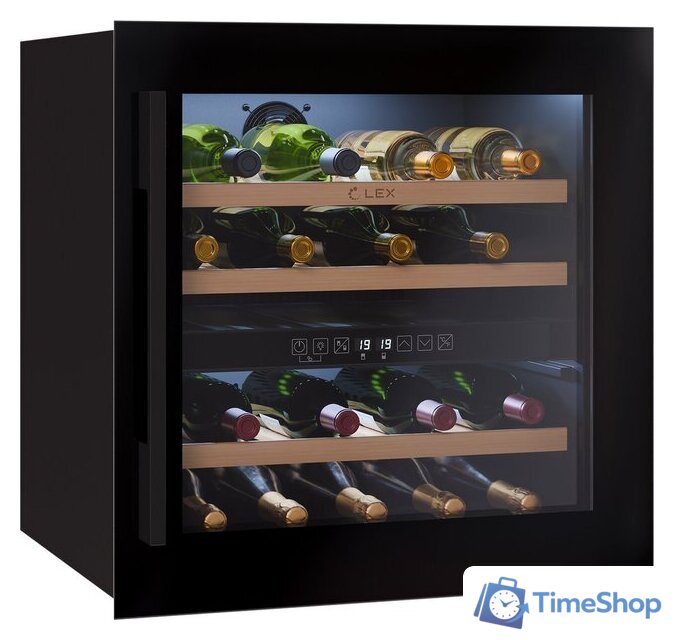 Винный шкаф LEX LWD6036BL Dual Zone - Изображение №2 — Интернет-магазин Time-Shop