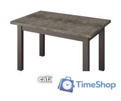 Кухонный стол Senira Кастусь 120-160x75 (бетон/венге) - Изображение №1 — Интернет-магазин Time-Shop