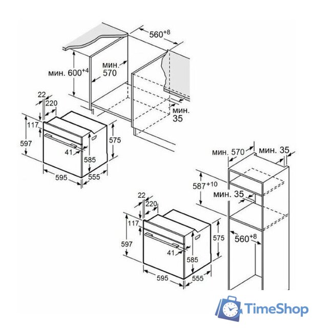 Электрический духовой шкаф MAUNFELD MEOC708PB2 - Изображение №15 — Интернет-магазин Time-Shop