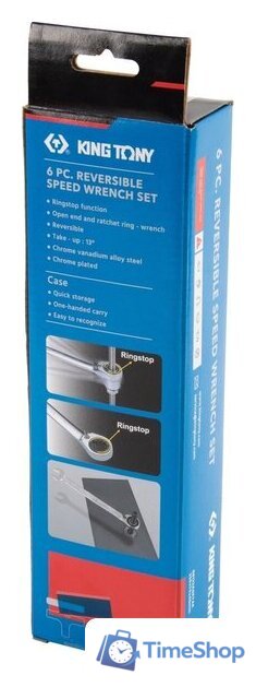 Набор ключей King Tony 122A06MR01 (6 предметов) - Изображение №5 — Интернет-магазин Time-Shop