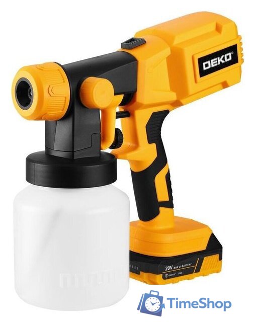 Краскораспылитель Deko SG20D 081-1072 (с 1-им АКБ) - Изображение №2 — Интернет-магазин Time-Shop