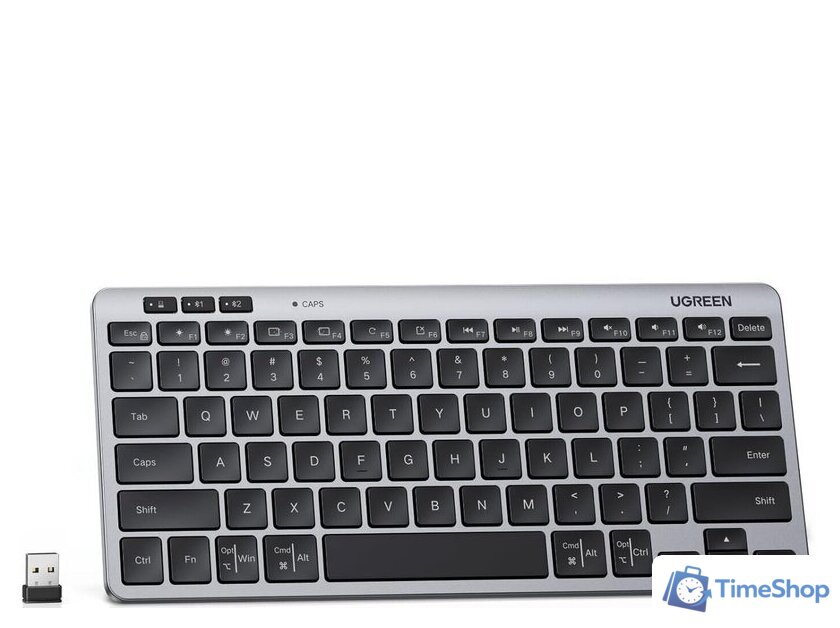 Клавиатура Ugreen K551 (серебристый/черный) - Изображение №1 — Интернет-магазин Time-Shop