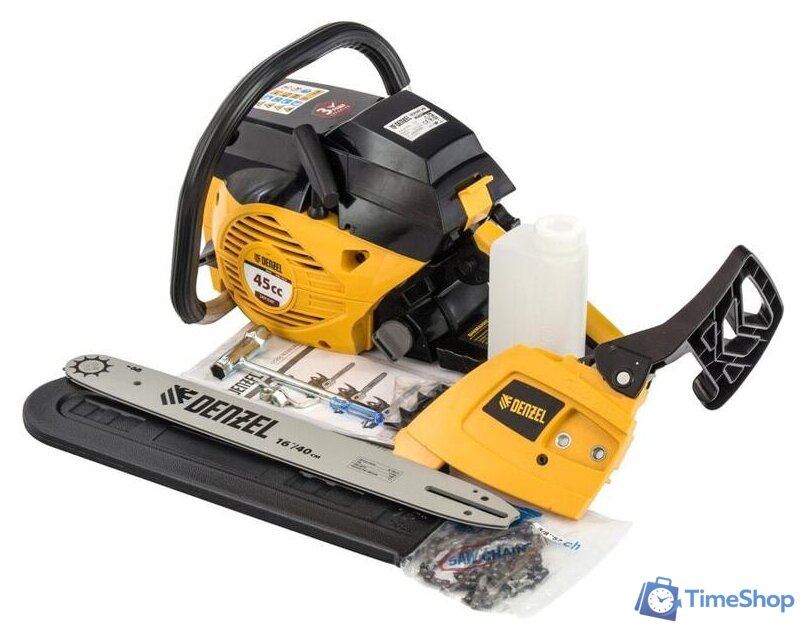 Бензопила Denzel DGS-4516 - Изображение №10 — Интернет-магазин Time-Shop