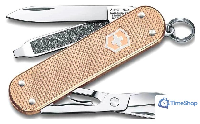 Нож-брелок Victorinox Classic Fresh Peach 0.6221.202G (персиковый) - Изображение №1 — Интернет-магазин Time-Shop