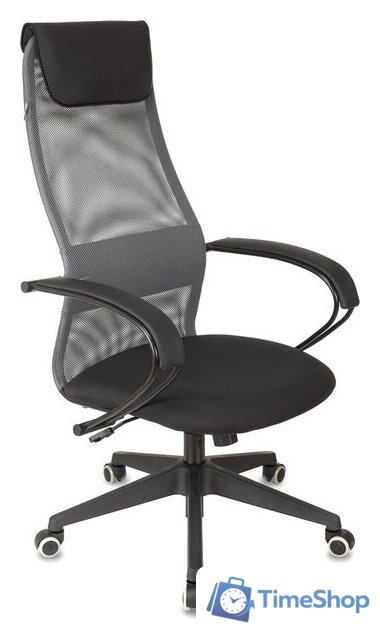 Офисное кресло Бюрократ CH-607 (темно-серый TW-04/черный Neo Black) - Изображение №4 — Интернет-магазин Time-Shop