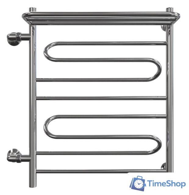 Полотенцесушитель Granula Браво, с полочкой боковое подключение левое 50х80 см - Изображение №2 — Интернет-магазин Time-Shop