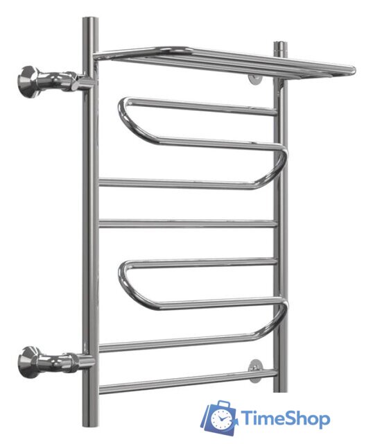 Полотенцесушитель Granula Браво, с полочкой боковое подключение левое 50х80 см - Изображение №1 — Интернет-магазин Time-Shop