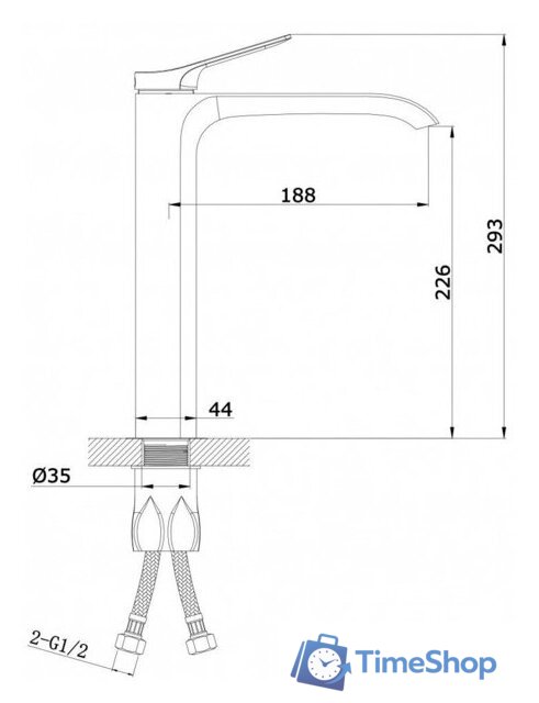 Смеситель Vieir V343512-S - Изображение №2 — Интернет-магазин Time-Shop