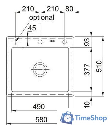Кухонная мойка Franke Mythos MTK 610-49 124.0442.552 (черный матовый) - Изображение №2 — Интернет-магазин Time-Shop