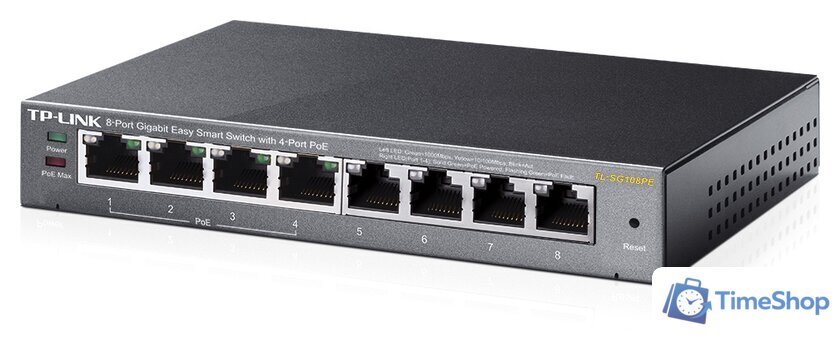 Настраиваемый коммутатор TP-Link TL-SG108PE - Изображение №3 — Интернет-магазин Time-Shop