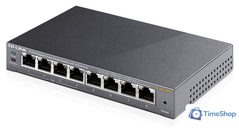 Настраиваемый коммутатор TP-Link TL-SG108PE - Изображение №4 — Интернет-магазин Time-Shop