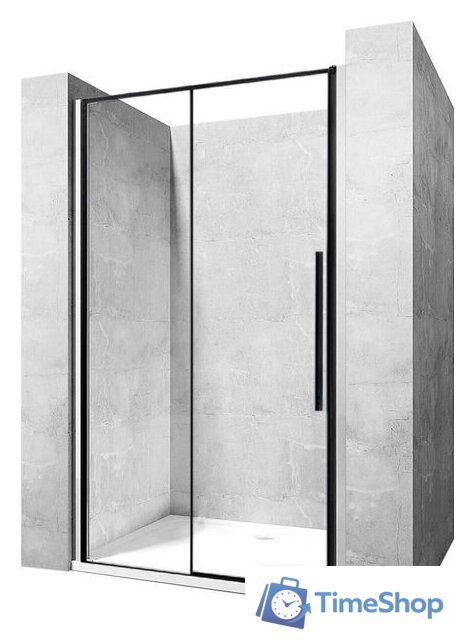 Душевая дверь Rea Solar 90 (черный/прозрачное стекло) - Изображение №1 — Интернет-магазин Time-Shop