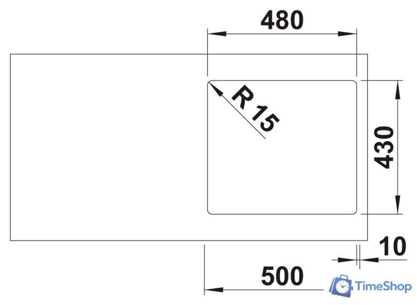 Кухонная мойка Blanco Solis 450-IF 526121 (полированная) - Изображение №3 — Интернет-магазин Time-Shop