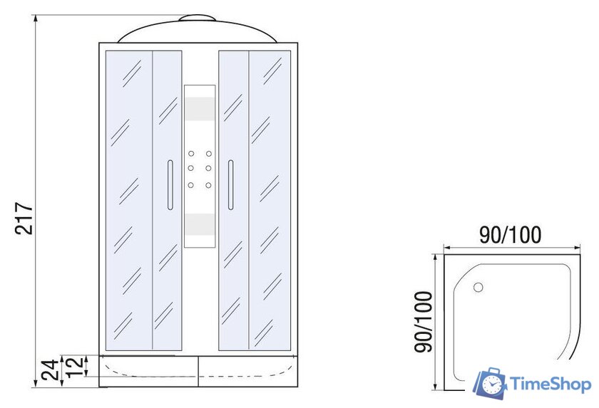 Душевая кабина River Temza 90/24 TH - Изображение №21 — Интернет-магазин Time-Shop