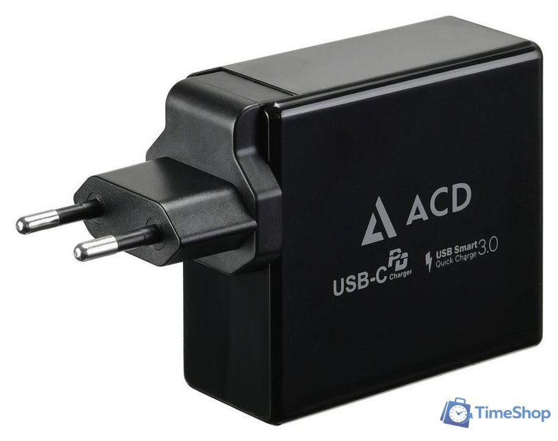 Сетевое зарядное ACD ACD-P602W-V1B - Изображение №1 — Интернет-магазин Time-Shop