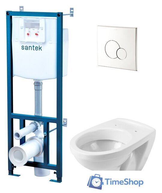 Унитаз подвесной Santek Бореаль Пэк 1.WH50.1.544 - Изображение №1 — Интернет-магазин Time-Shop