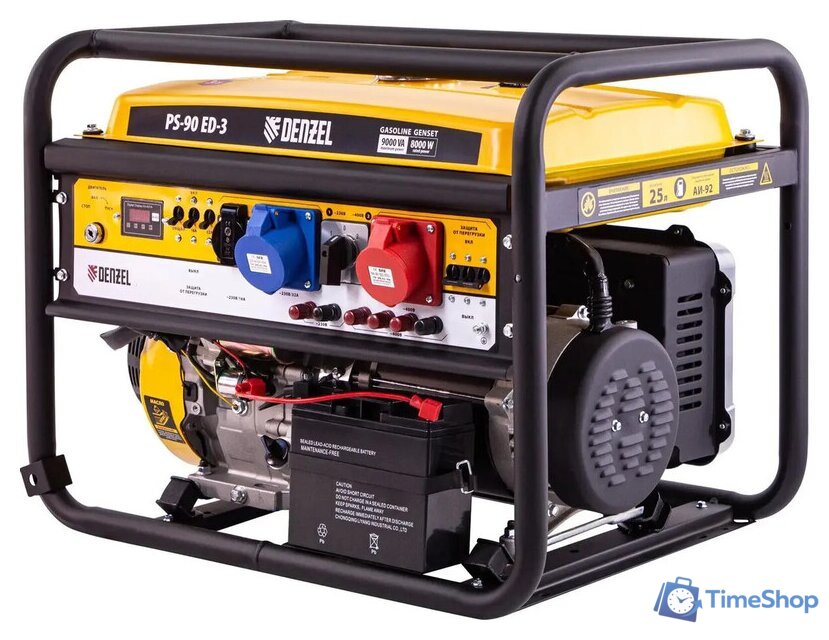 Бензиновый генератор Denzel PS 90 ED-3 - Изображение №1 — Интернет-магазин Time-Shop