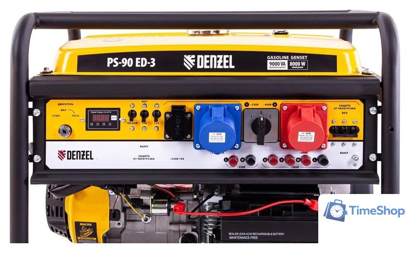 Бензиновый генератор Denzel PS 90 ED-3 - Изображение №4 — Интернет-магазин Time-Shop