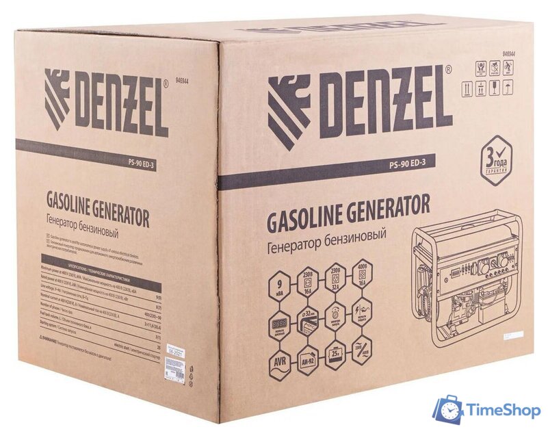 Бензиновый генератор Denzel PS 90 ED-3 - Изображение №8 — Интернет-магазин Time-Shop