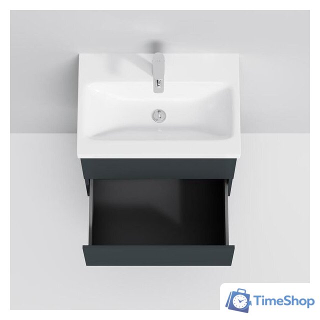  AM.PM Тумба под умывальник Gem 60 M90FHX06022GM (2 ящика, графит) - Изображение №4 — Интернет-магазин Time-Shop