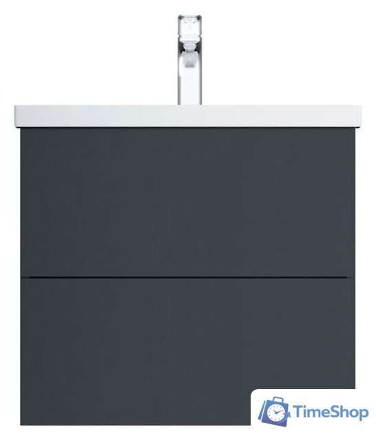  AM.PM Тумба под умывальник Gem 60 M90FHX06022GM (2 ящика, графит) - Изображение №1 — Интернет-магазин Time-Shop