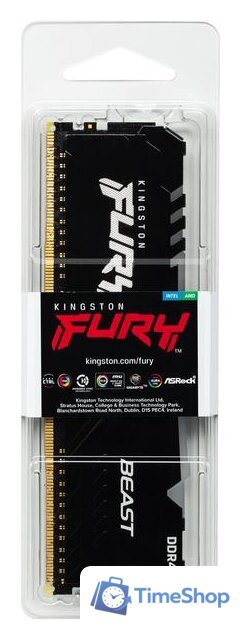 Оперативная память Kingston FURY Beast RGB 16ГБ DDR4 2666 МГц KF426C16BB12A/16 - Изображение №4 — Интернет-магазин Time-Shop