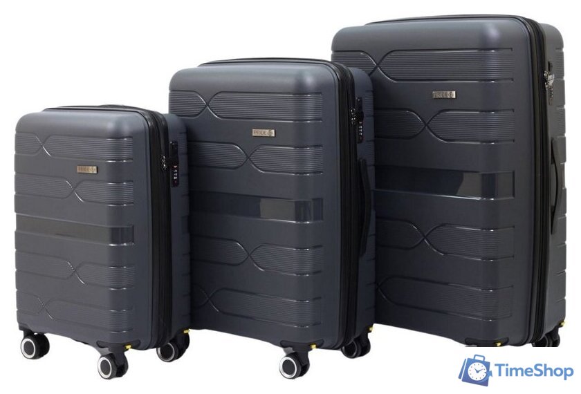 Чемодан-спиннер Pride РР-204 (S, серый) - Изображение №9 — Интернет-магазин Time-Shop