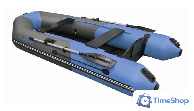 Моторно-гребная лодка Муссон 3000 С (серый/синий) - Изображение №3 — Интернет-магазин Time-Shop