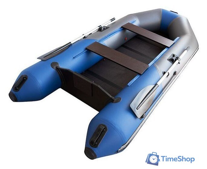 Моторно-гребная лодка Муссон 3000 С (серый/синий) - Изображение №10 — Интернет-магазин Time-Shop