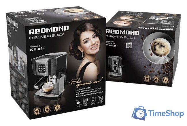 Рожковая кофеварка Redmond (Редмонд) RCM-1511 - Изображение №11 — Интернет-магазин Time-Shop