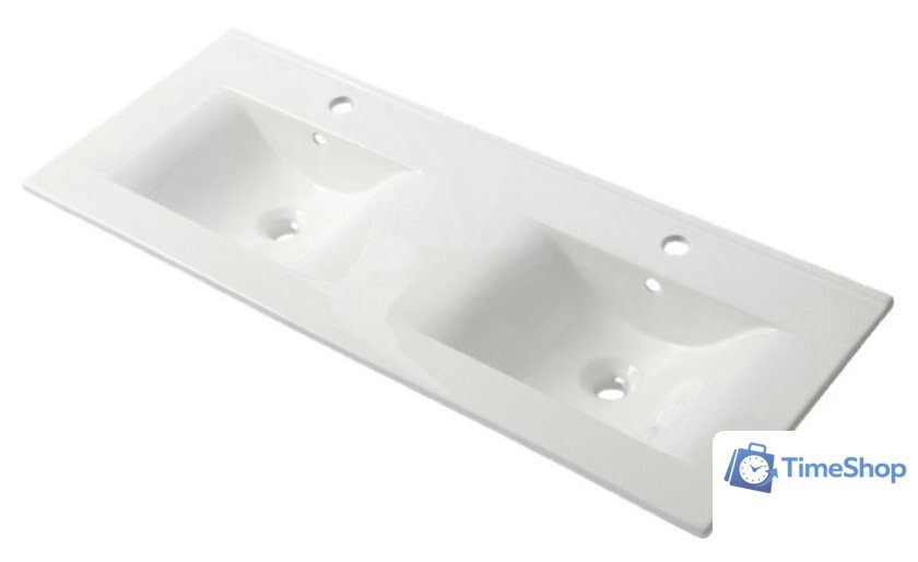  ЗОВ Тумба с умывальником Парма 120 P120LA0MWMC1A-OL120 (аттик/белый матовый/алюминий) - Изображение №2 — Интернет-магазин Time-Shop