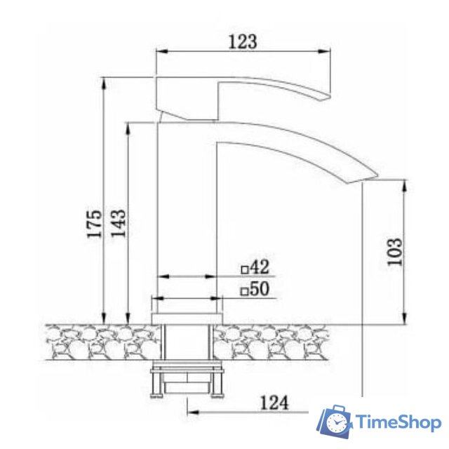 Смеситель Kern K1065 Matt Gun - Изображение №2 — Интернет-магазин Time-Shop